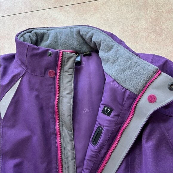 Klim's Allure Insulated Winter Snow Ski/Sledding Gore-Tex Purple Jacket - Picture 7 of 16